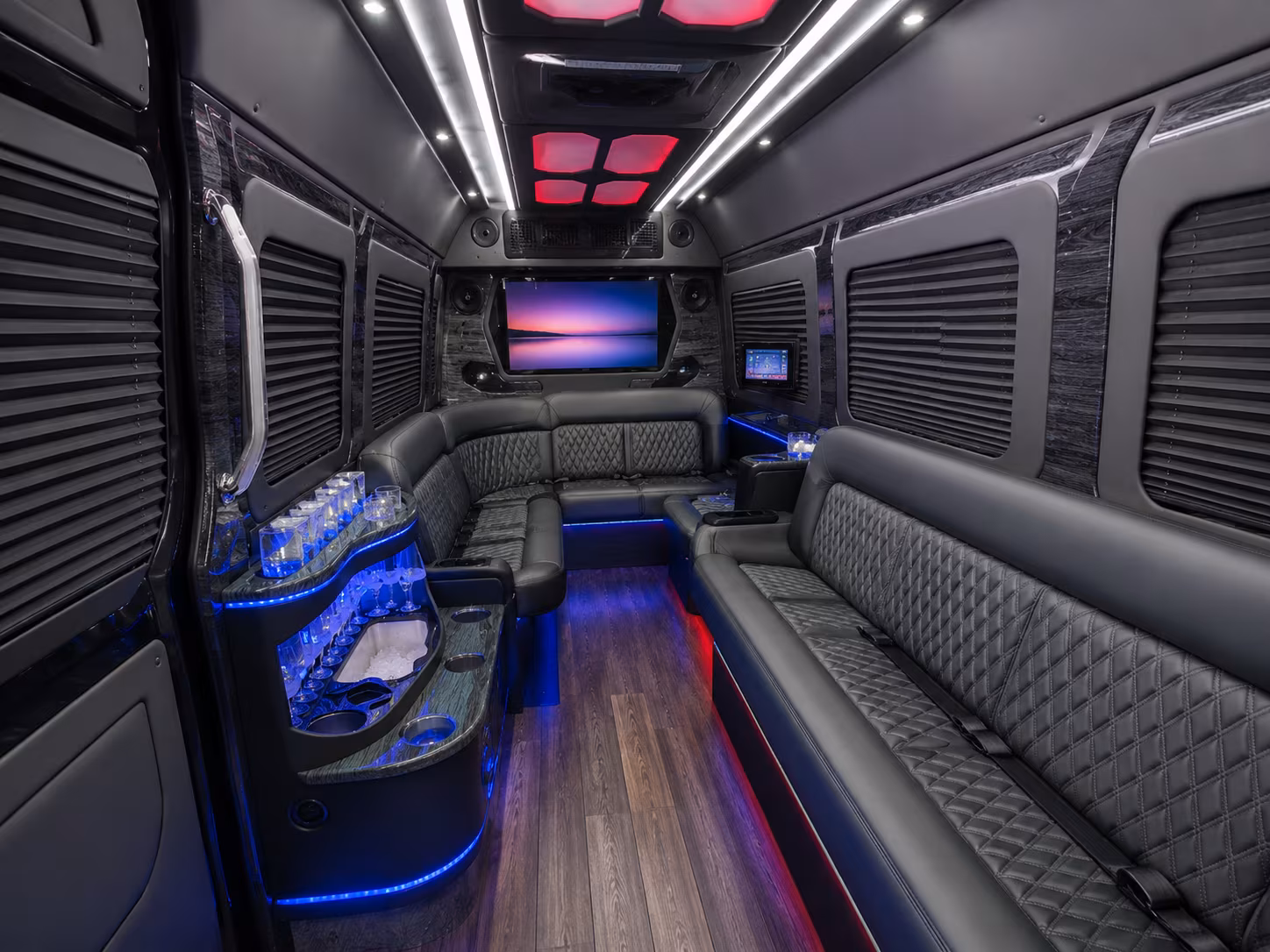 Peoria Corporate Transportation party bus exterior