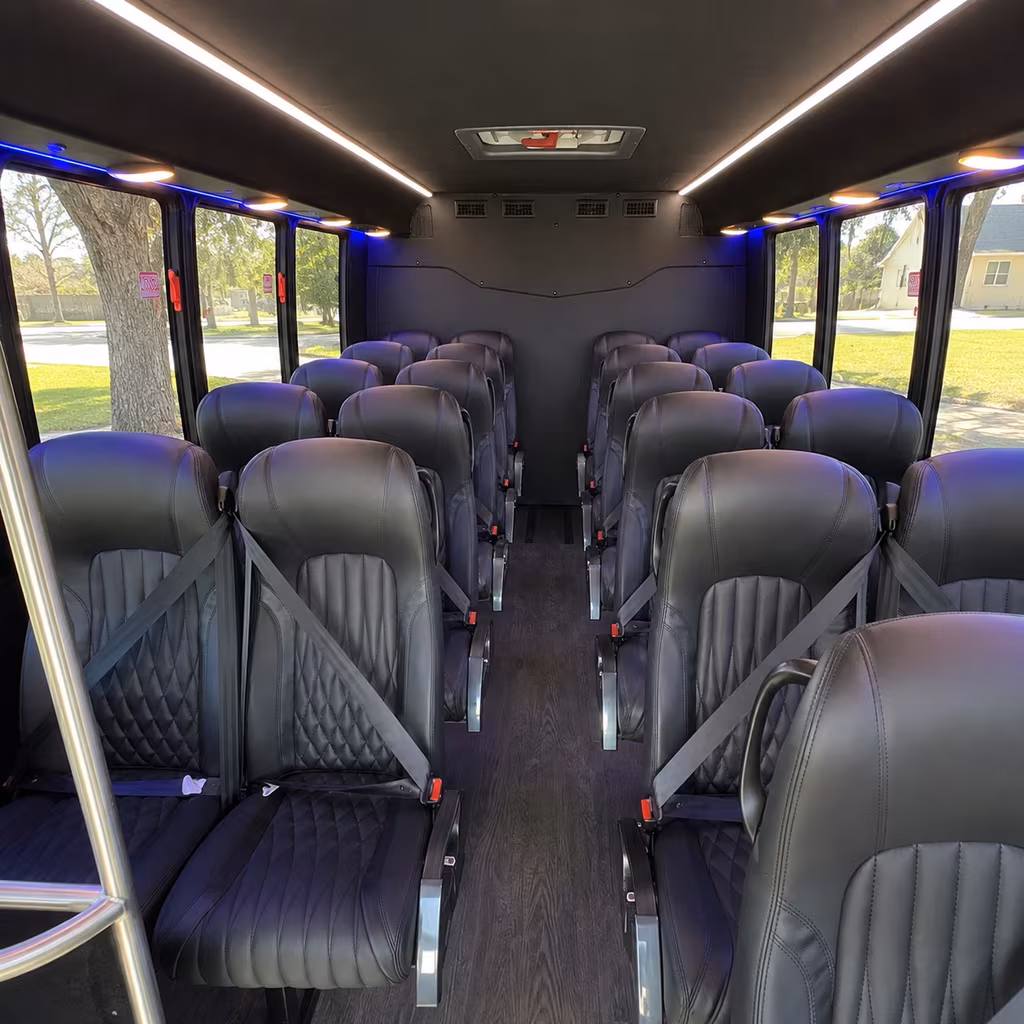 Peoria Corporate Transportation party bus interior