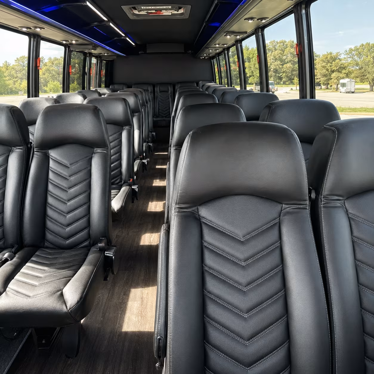 Peoria Corporate Transportation party bus exterior