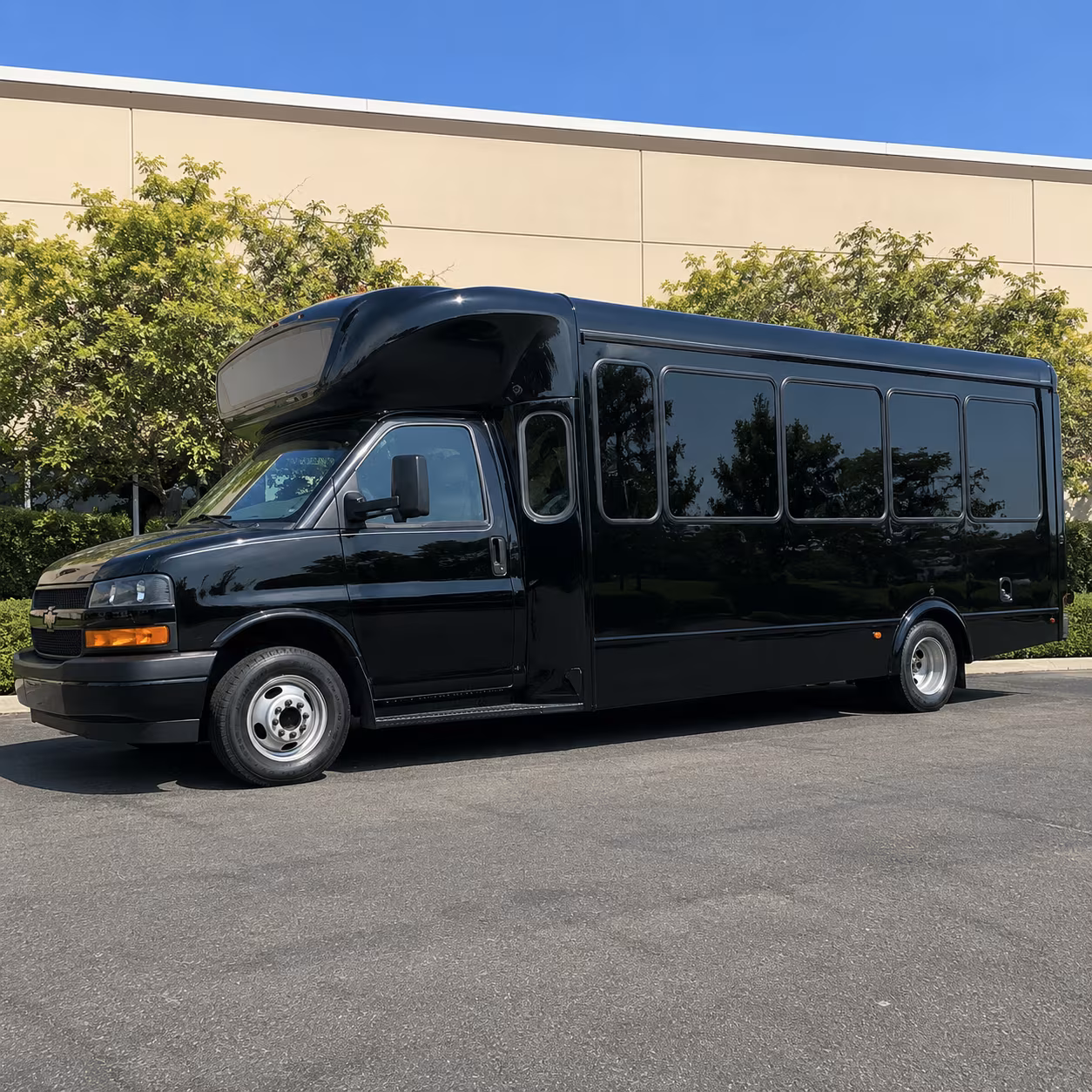 Peoria Private Event Transportation party bus exterior
