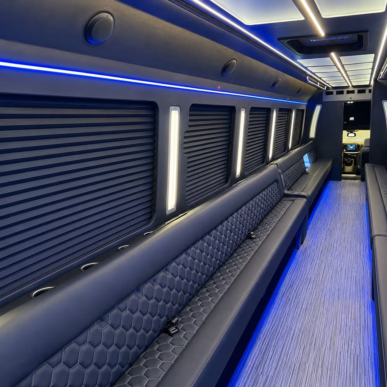 Peoria Private Event Transportation onboard seating