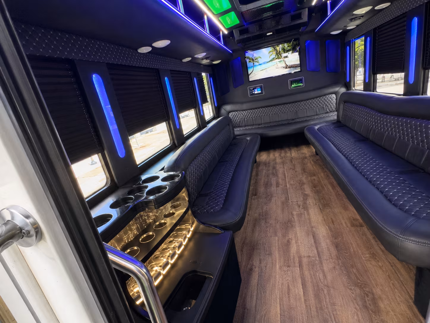 Peoria Prom & Homecoming Transportation party bus exterior