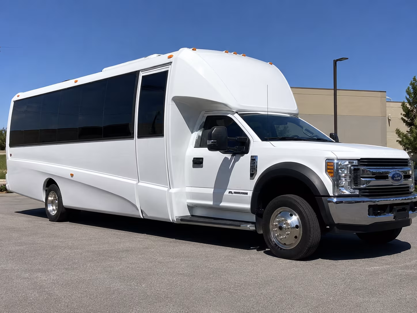 Peoria School Event Transportation party bus exterior