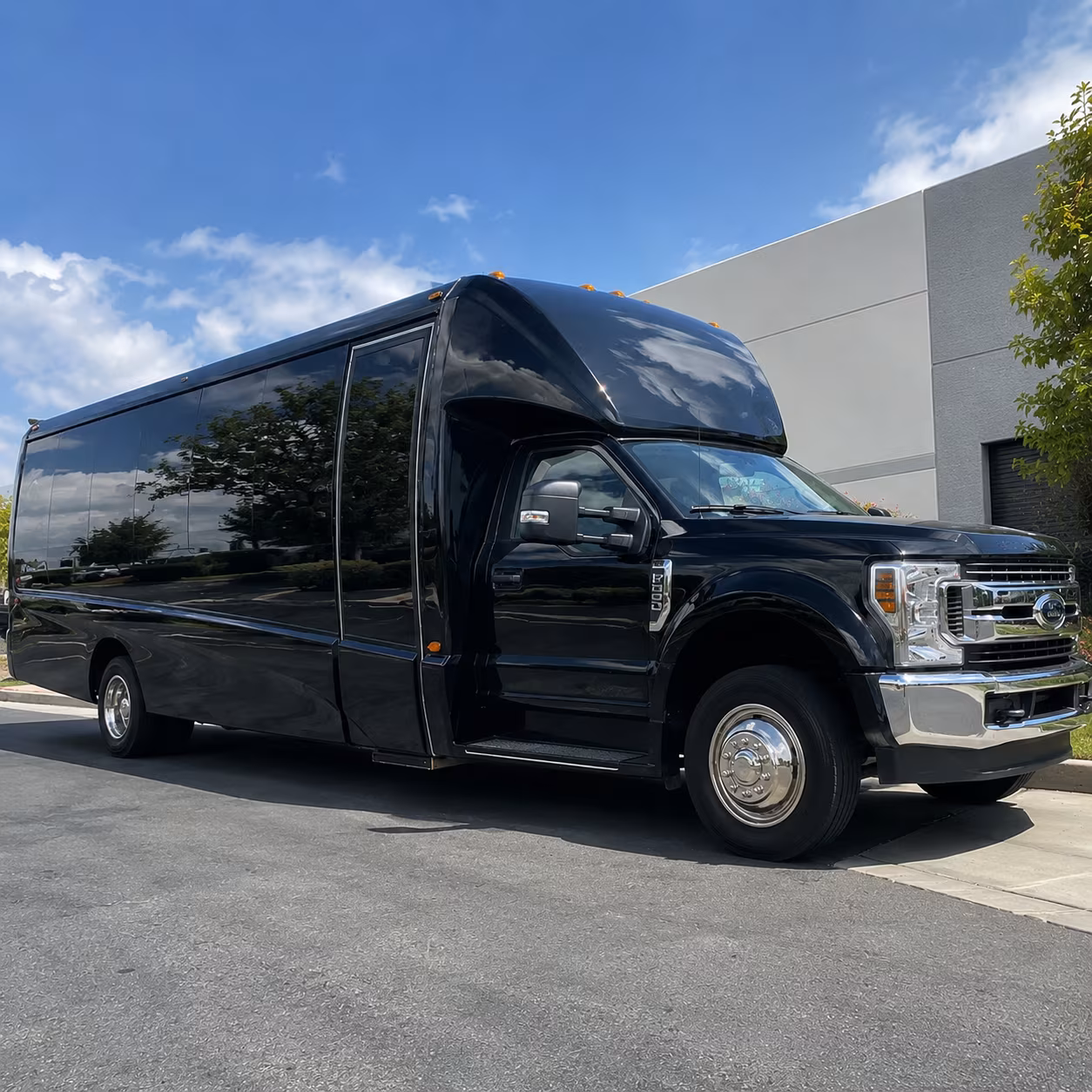 Peoria School Event Transportation party bus exterior