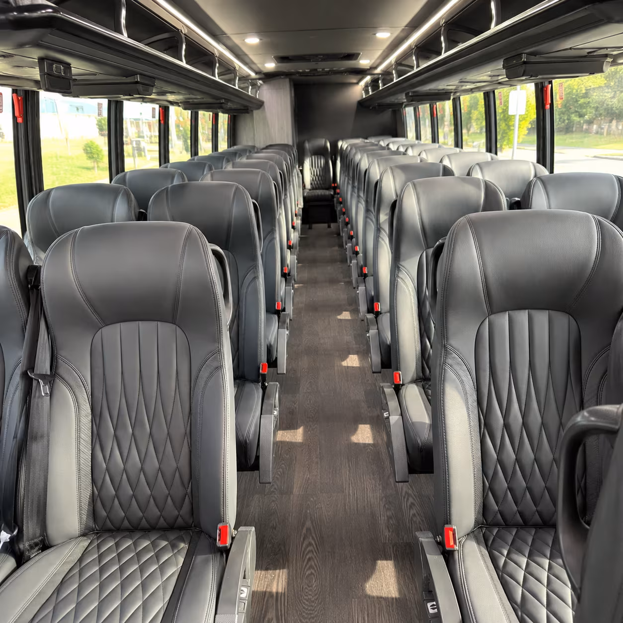 Peoria School Event Transportation party bus exterior