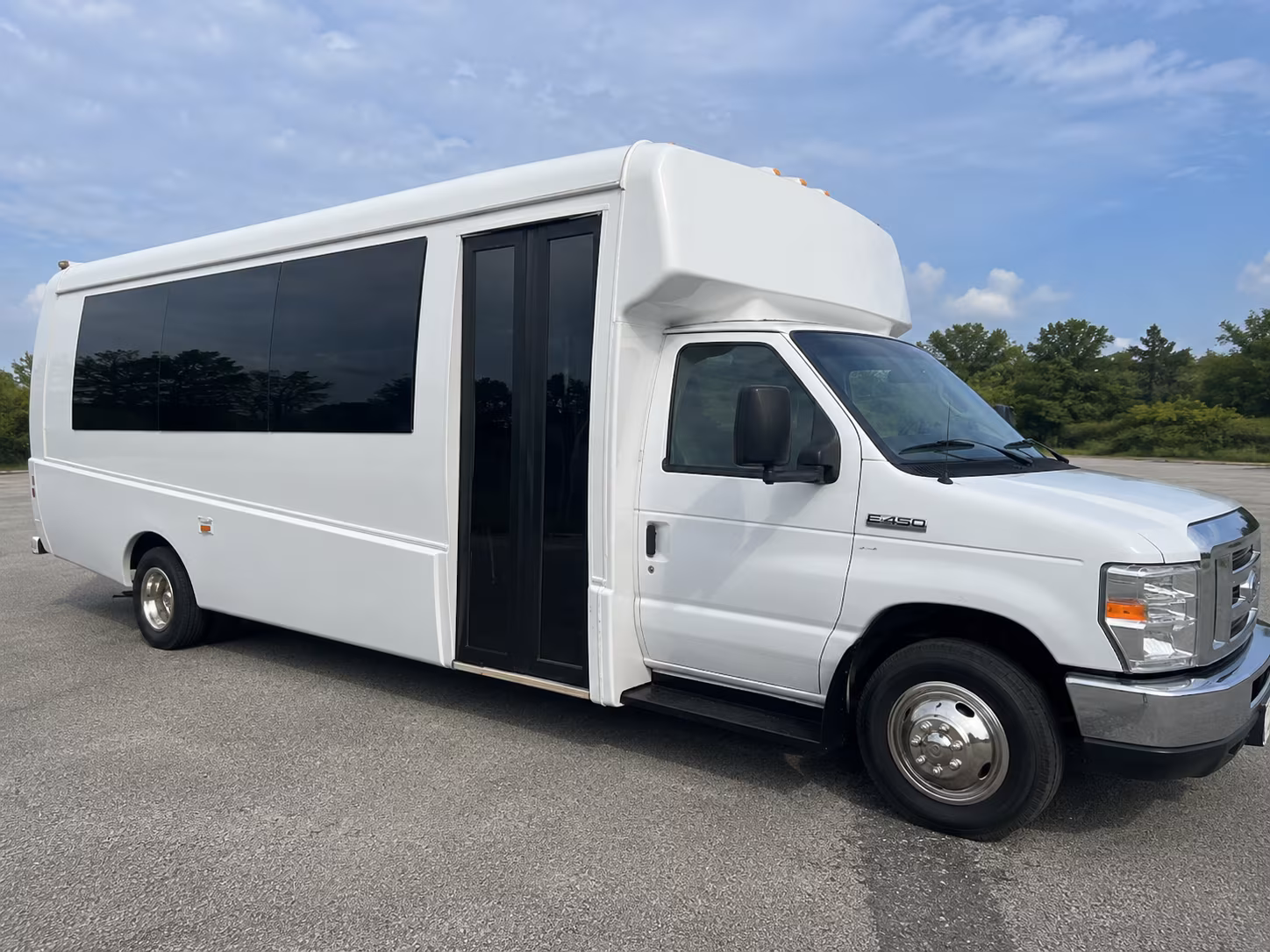 Peoria Wedding Transportation party bus exterior