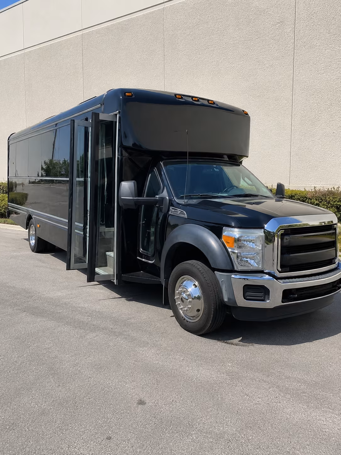 Peoria Wedding Transportation party bus exterior