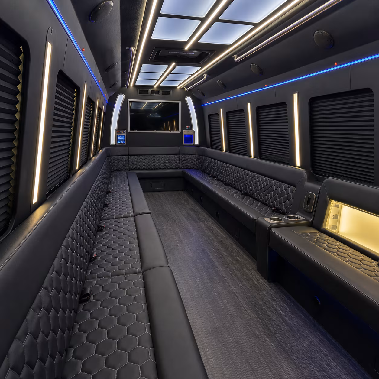 Peoria Winery Tour & Pub Crawl Transportation party bus interior