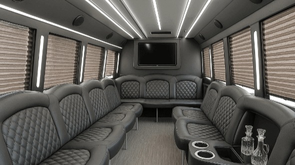 Interior of Charter Bus Company Phoenix's 20 Passenger Party Bus in Phoenix