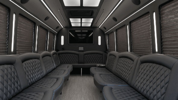 Interior of Charter Bus Company Phoenix's 28 Passenger Party Bus in Phoenix