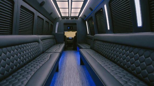 Interior of Charter Bus Company Surprise's 28 Passenger Party Bus in Surprise