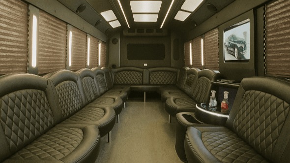 Interior of Charter Bus Company Avondale's 40 Passenger Party Bus in Avondale